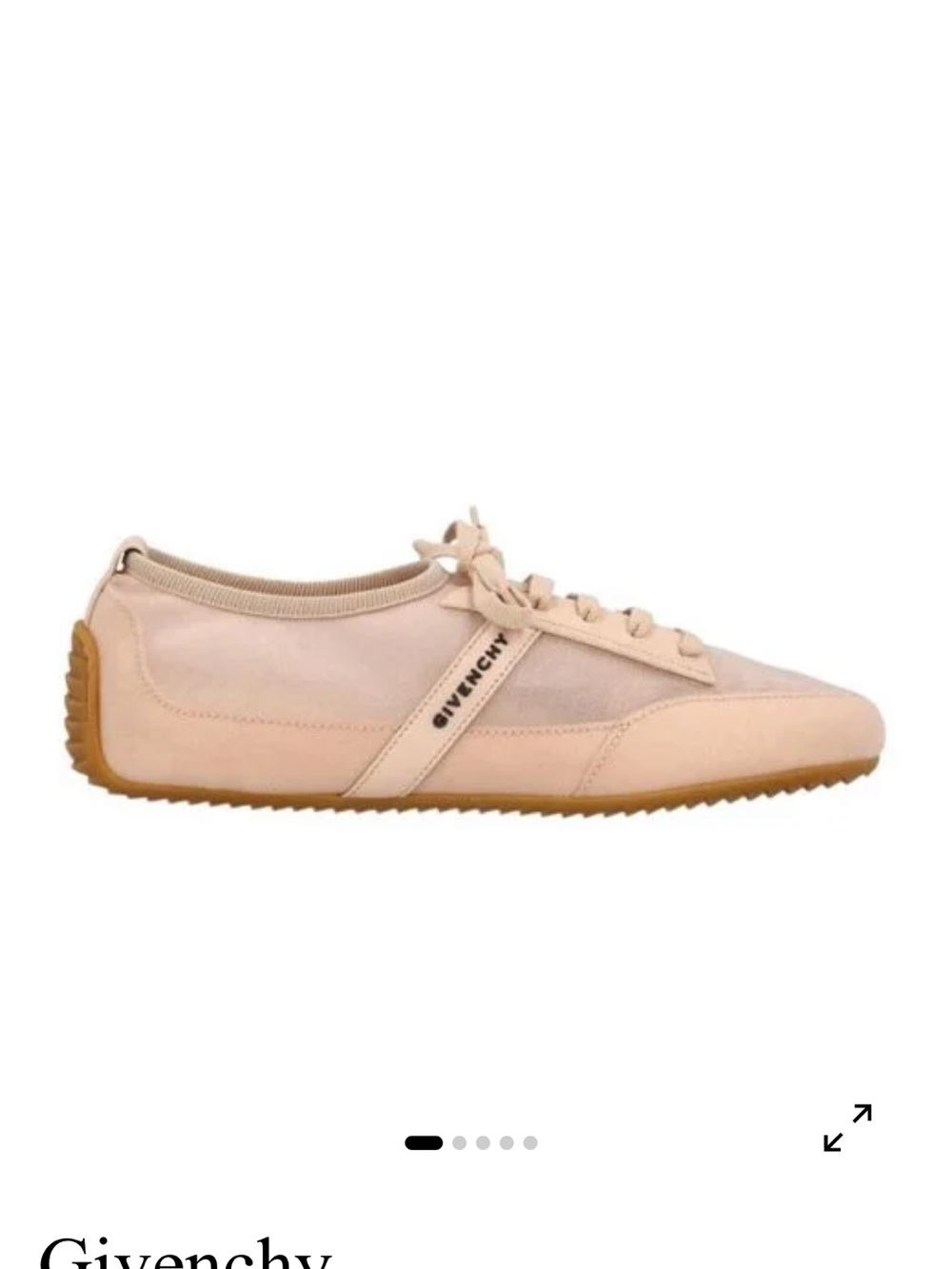 Givenchy Light Pink Leather Low-Top Sneaker